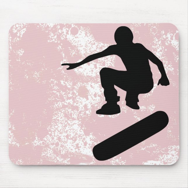skateboard. silhouettes. mouse pad (Front)