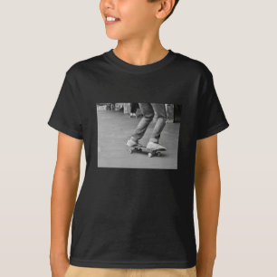 skateboard skate graffiti black white photograph T-Shirt