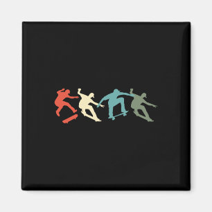 Skateboard Skateboarding Retro Gift For Skateboard Magnet