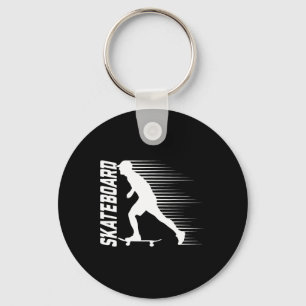 Skateboard - Skateboarding Tee Key Ring