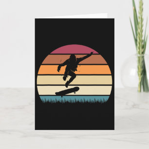 Skateboard Skater Retro Skateboarding Boys Teens M Card