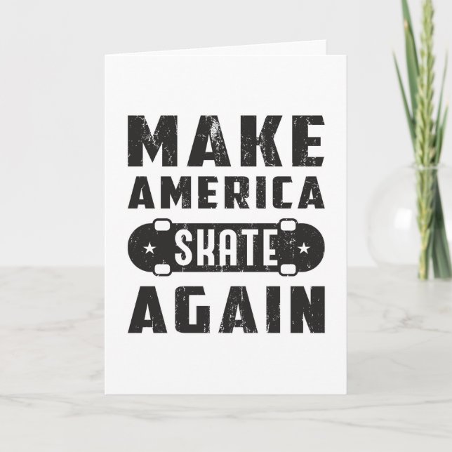 Skateboard Skater Skateboarder Halfpipe Gift Idea Card (Front)