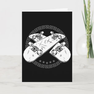 Skateboard Skater Skateboarder Skateboarding Longb Card