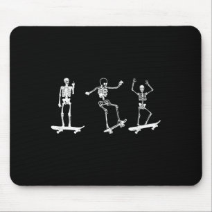 Skateboard Skeleton Skate Fan Skateboarding Skater Mouse Pad