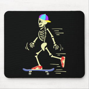 Skateboard Skeleton Skateboarding  Mouse Pad