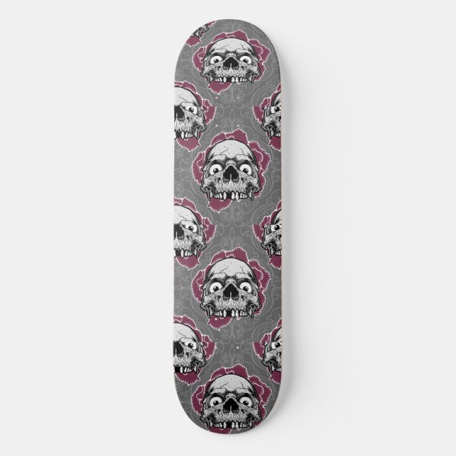  Skateboard Skulls Brown (Front)