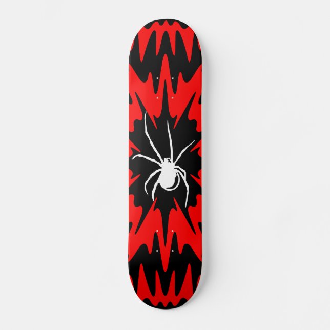 skateboard spider black and red (Front)