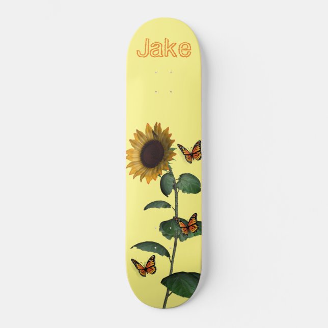 Skateboard Sunflower (Front)