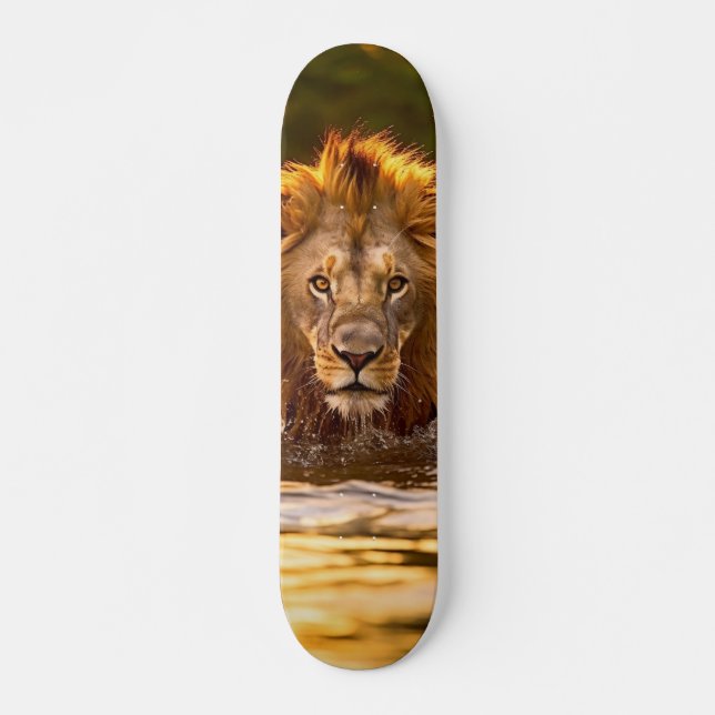 Skateboard Table Leon Powerful Crossing a River (Front)