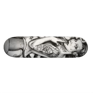 skateboard tattoo girls