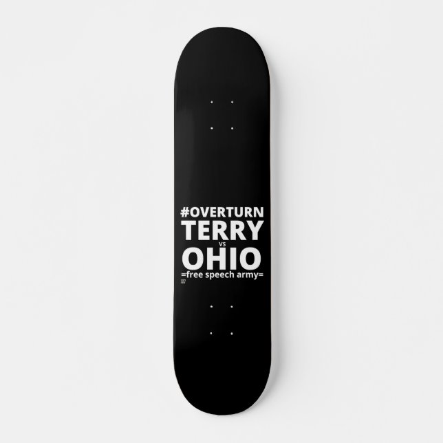 skateboard "TERRY vs OHIO" (Front)