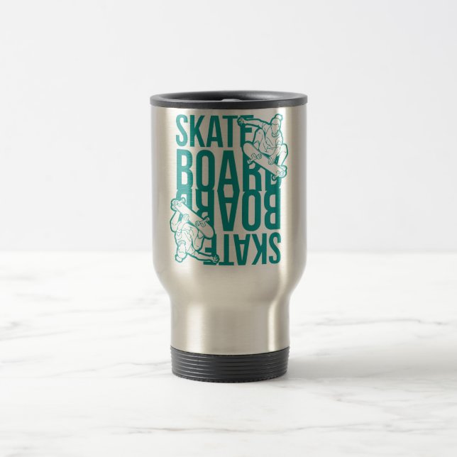 skateboard travel mug (Center)