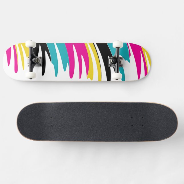 Skateboard Trendy Thick Paint Art (Horz)