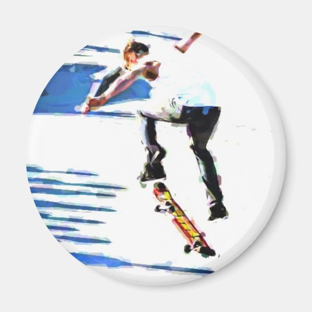 Skateboard Tricks Magnet (Front)
