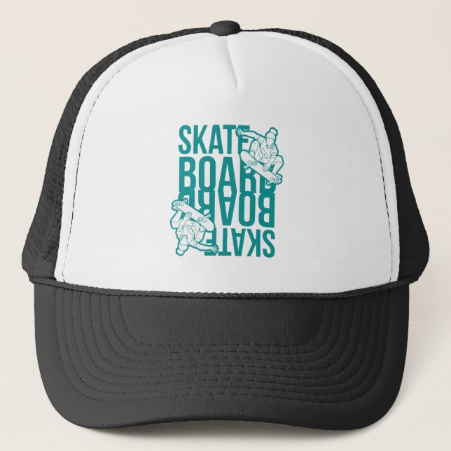 skateboard trucker hat (Front)