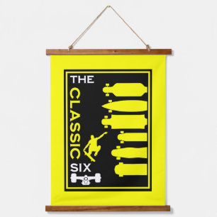 Skateboard Types Hanging Tapestry