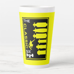 Skateboard Types Latte Mug