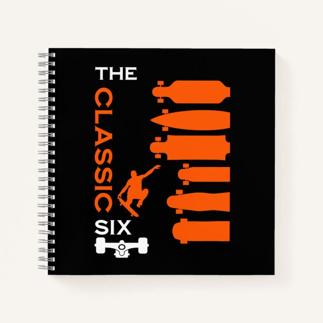 Skateboard Types Notebook (Front)