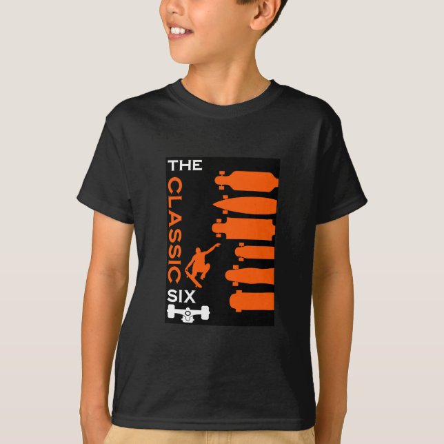 Skateboard Types T-Shirt (Front)