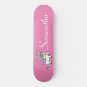 Skateboard  Unicorn   Pink Glitter Skateboard