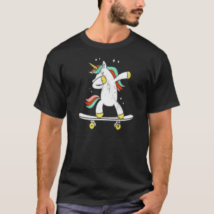 Skateboard Unicorn Skate Fan Skateboarding Skater  T-Shirt