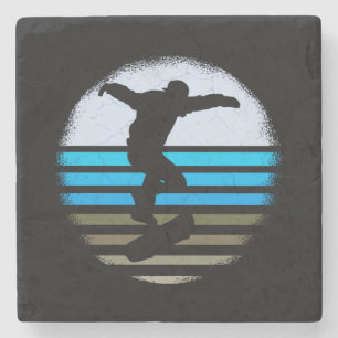 Skateboard Vintage Retro Stone Coaster