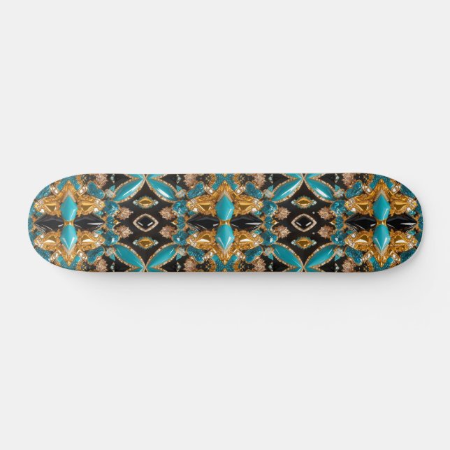 Skateboard with Bahamas Colours Design (Horz)
