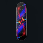 Skateboard with Colourful Lights<br><div class="desc">Abstract Colourful Lights</div>