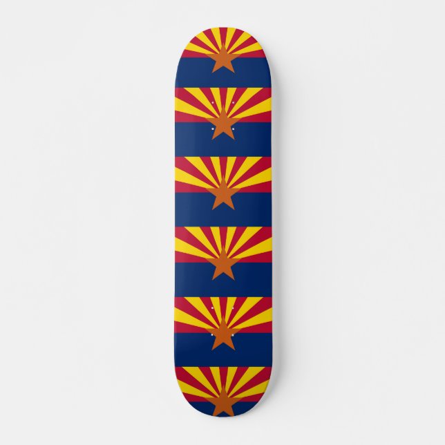 Skateboard with flag of Arizona (Front)