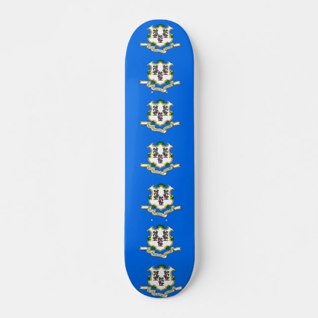 Skateboard with flag of Connecticut (Front)