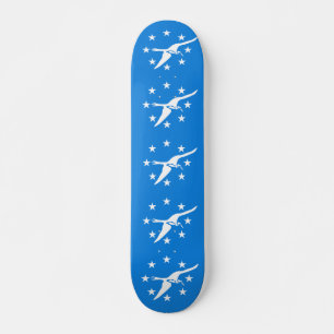 Skateboard with flag of Corpus Christi, USA