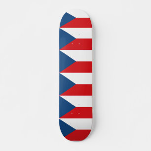 Skateboard with flag of Czechia