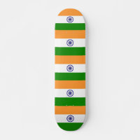 Skateboard with flag of India