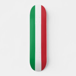 Skateboard with flag of Italy