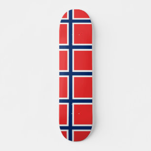 Skateboard with flag of Norway