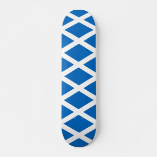 Skateboard with flag of Scotland