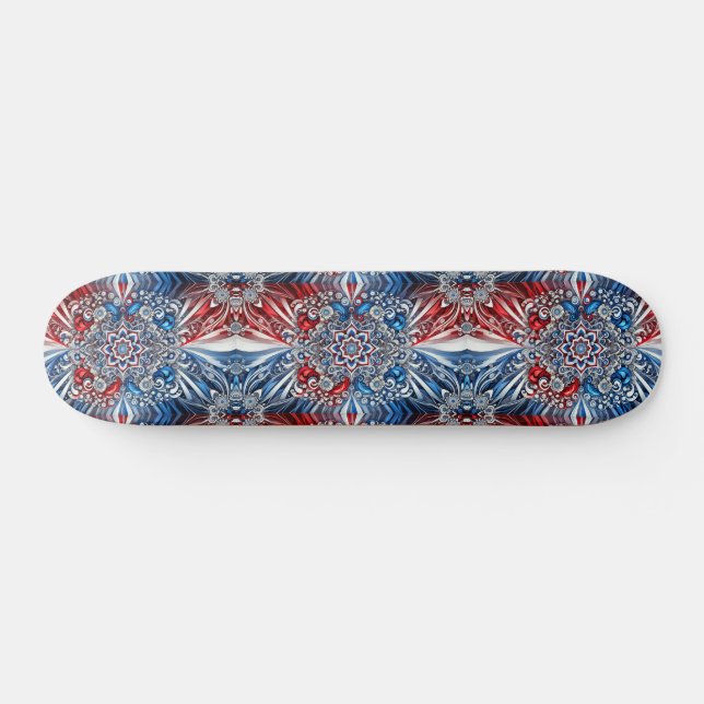 Skateboard with French Colours Design (Horz)