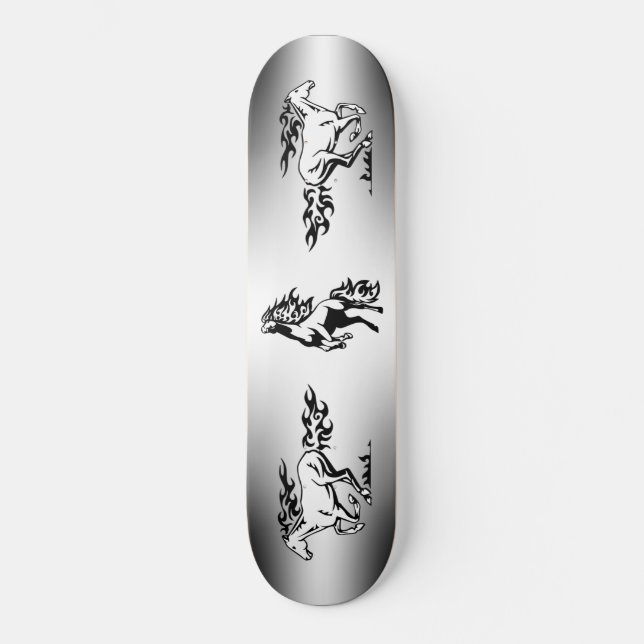 Skateboard with Horses (Front)
