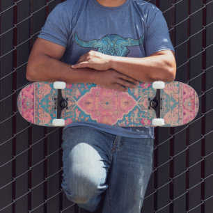 Skateboard with Persian pattern