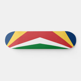 Skateboard with Seychelles Colours Design