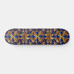 Skateboard with Sweden Colours Design