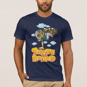 Skateboarder and clouds T-Shirt