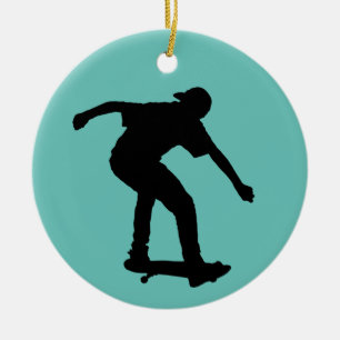 SKATEBOARDER CHRISTMAS ORNAMENT