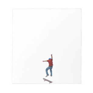 Skateboarder Get Some Air Action Street Kulcha Art Notepad