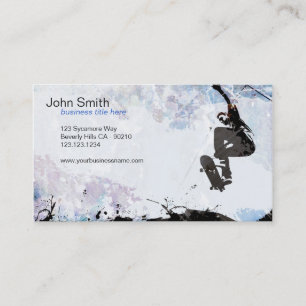 Skateboarder Grunge Business Card
