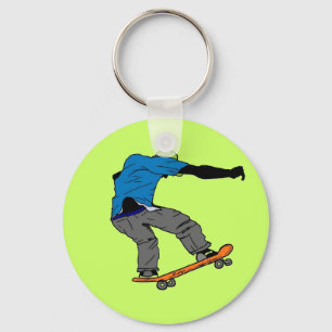 Skateboarder keychain