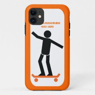 Skateboarder on his skateboard custom Case-Mate iPhone case