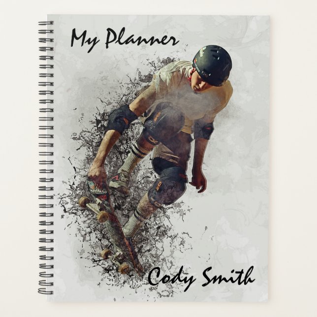 Skateboarder Planner (Front)