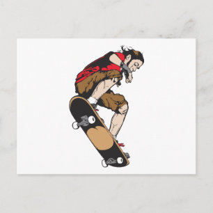 Skateboarder Postcard