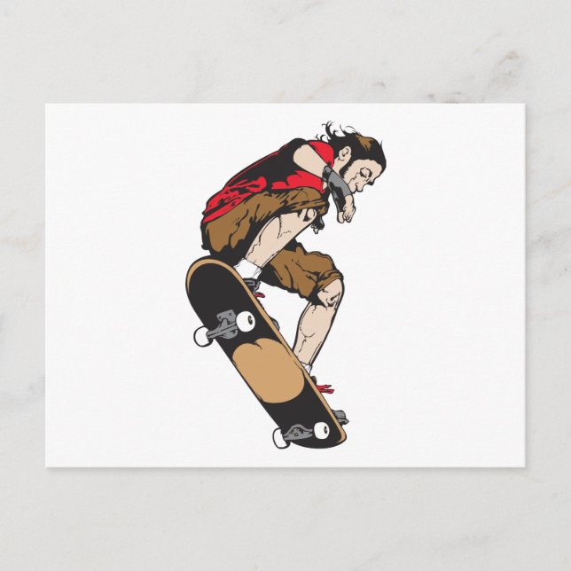 Skateboarder Postcard (Front)